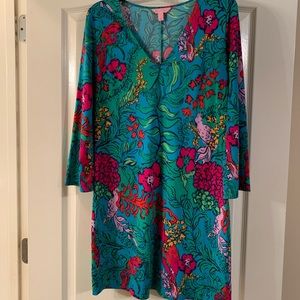 Lily Pulitzer 3/4 Sleeve V-Neck Dress